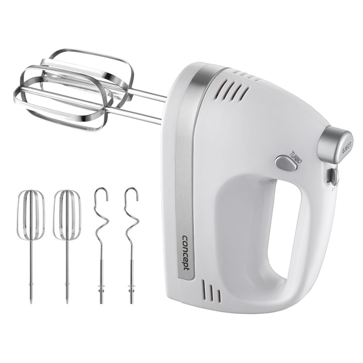 Miscelatore manuale Concept, 5 velocità, funzione Turbo, 500 W, bianco, SR3390