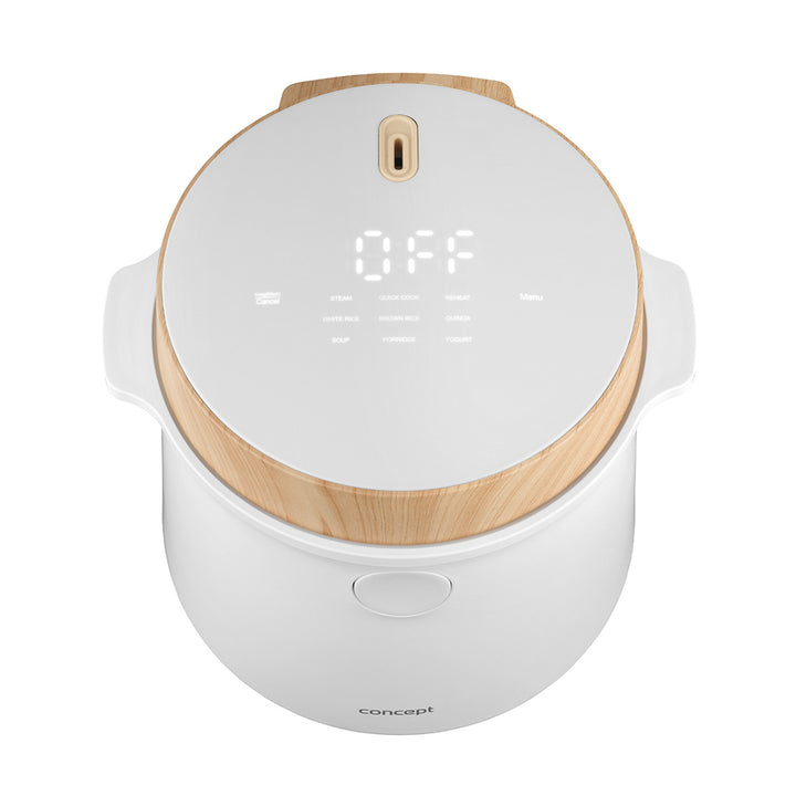 Cuociriso Concept, 9 programmi, display LED, 1,5 l, bianco, RE3030