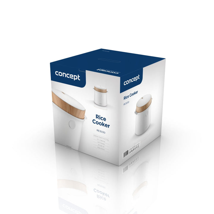 Cuociriso Concept, 9 programmi, display LED, 1,5 l, bianco, RE3030
