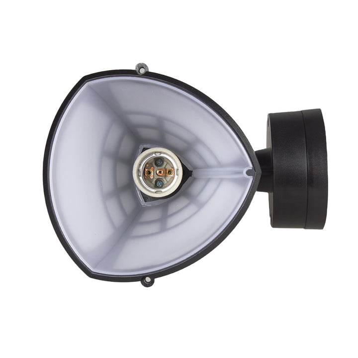 Lampada a parete 1xE27 con sensore Maclean, sensore a infrarossi, carico massimo 60W, IP65, nero, MCE518 B + lampadina a filamento LED E27, 6W 230V Maclean Energy MCE284 WW bianco caldo 3000Klm 720lm retro edison decorativo