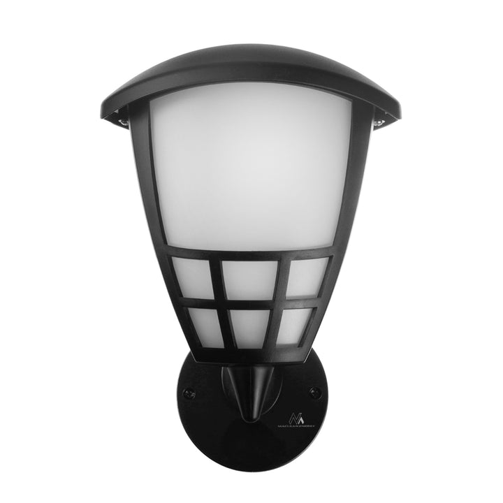 Lampada a parete 1xE27 Maclean, carico massimo 60W, IP65, nero, MCE519 B + lampadina a filamento LED E27, 8W 230V Maclean Energy MCE268 WW bianco caldo 3000K 1055lm retro decorativo edison