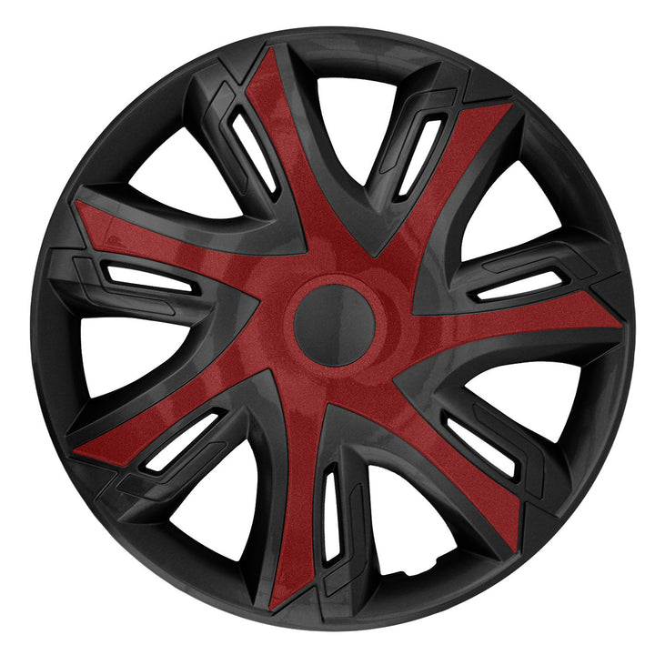 NRM N-Power 15'' Copricerchi bicolore claret/nero Set completi da 4 elementi
