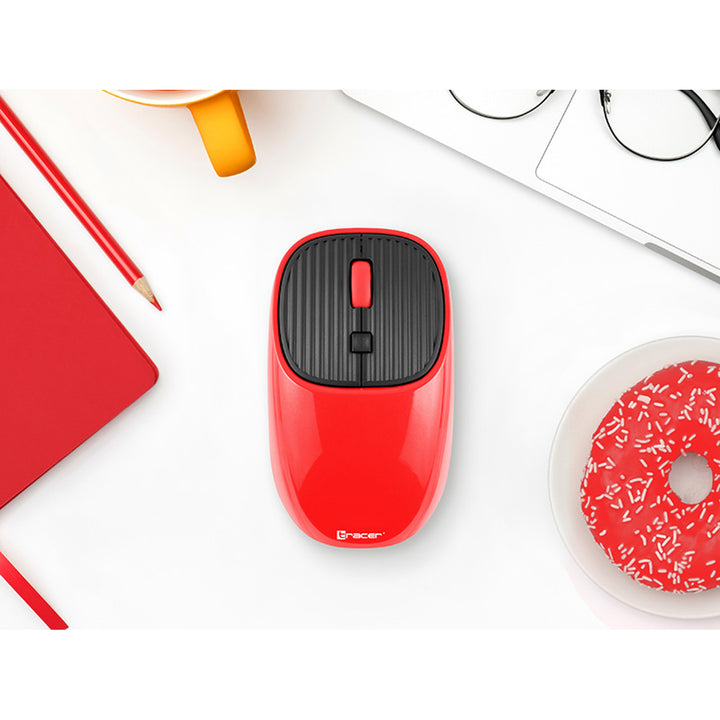 Mouse wireless Tracer, sensore ottico, simmetrico, WAVE RF 2,4 Ghz