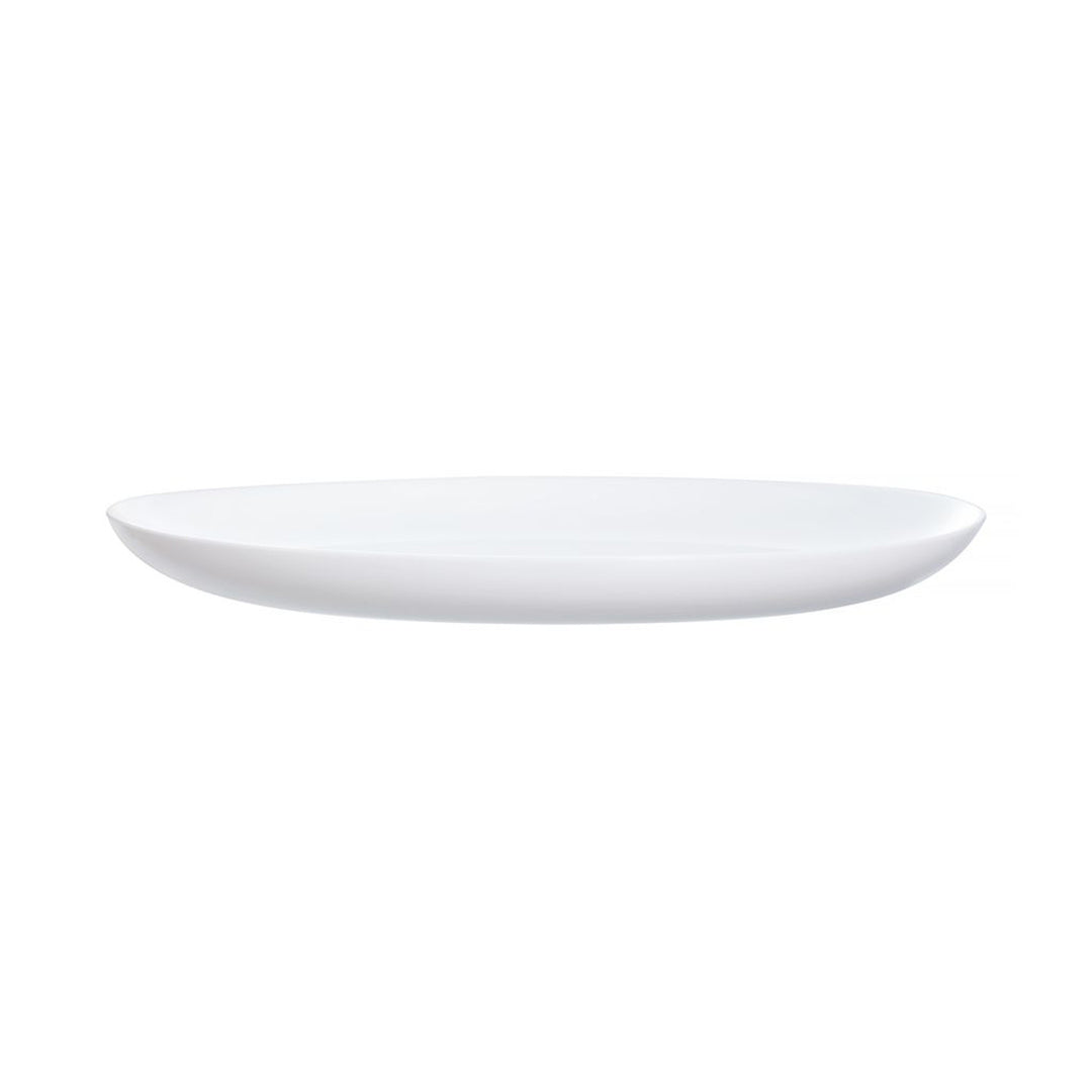 Piatto da dessert Luminarc, rotondo, vetro temperato, 19 cm, bianco, Diwali White
