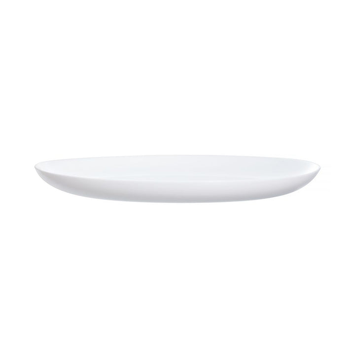 Piatto da dessert Luminarc, rotondo, vetro temperato, 19 cm, bianco, Diwali White