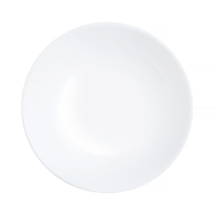 Piatto da dessert Luminarc, rotondo, vetro temperato, 19 cm, bianco, Diwali White