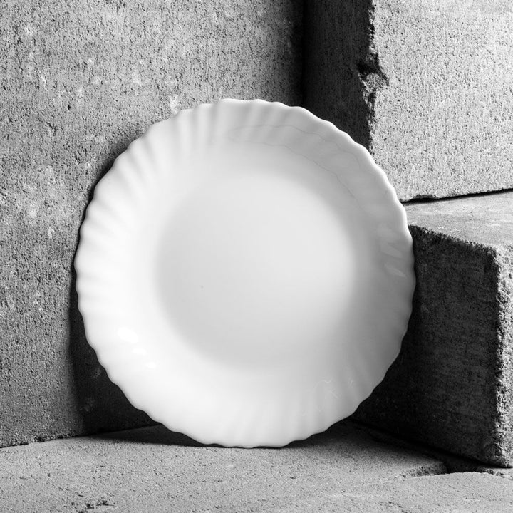 Piatto da dessert Luminarc, rotondo, 19 cm, bianco, Feston
