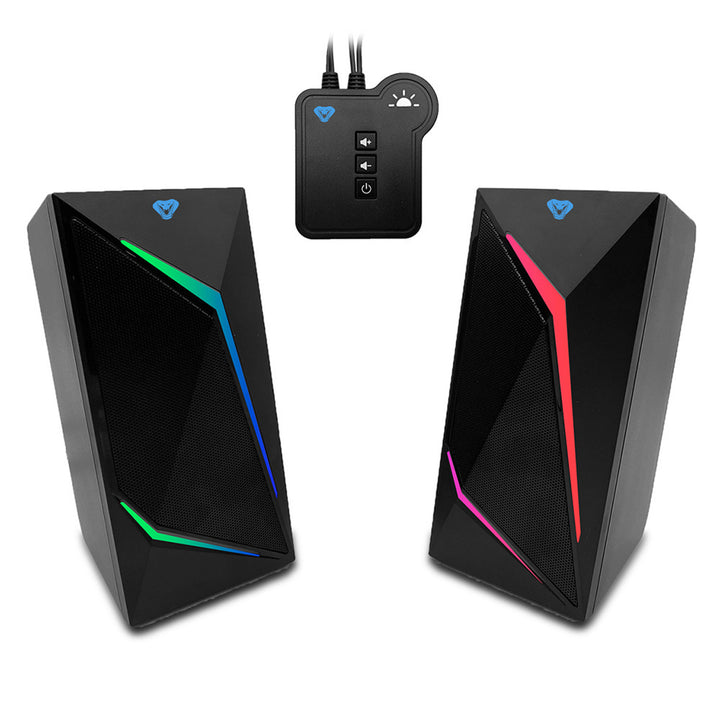 Altoparlanti da gioco 2.0 con Bluetooth, retroilluminazione LED RGB colorata Media-Tech COBRA PRO URION 2.0 MT3172