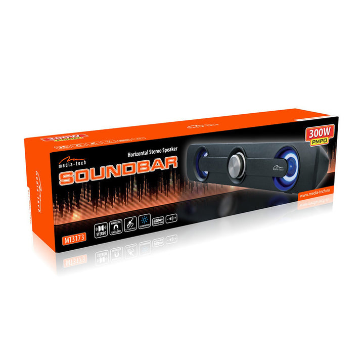Diffusore stereo orizzontale per soundbar, PMPO 300W, RMS 5W Media-Tech MT3173