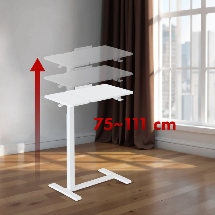 Supporto mobile per scrivania/laptop Maclean, bianco, altezza regolabile 76-109 cm, max. 30 kg , MC-120 W