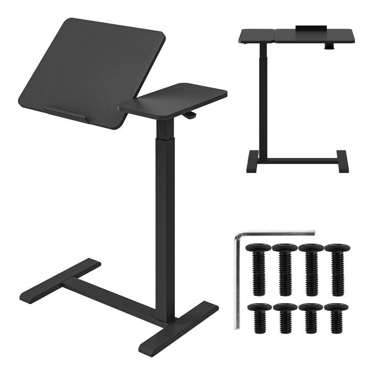 Supporto mobile per scrivania/laptop Maclean, nero, altezza regolabile 76-109 cm, max. 30 kg , MC-120 B