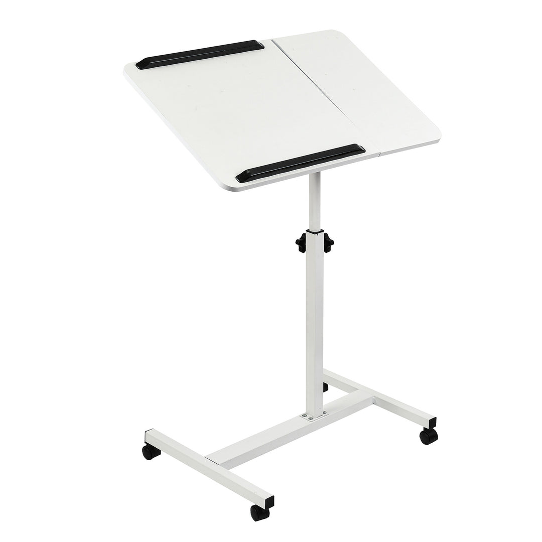 Supporto mobile per scrivania/laptop Maclean, bianco, regolabile in altezza 59-89 cm, max. 30 kg , MC-121 W