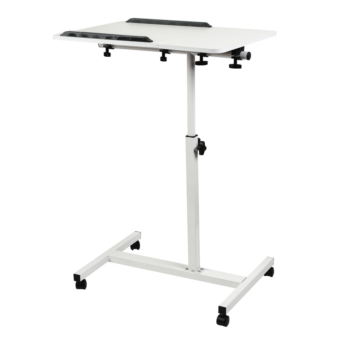 Supporto mobile per scrivania/laptop Maclean, bianco, regolabile in altezza 59-89 cm, max. 30 kg , MC-121 W
