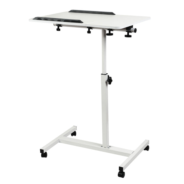 Supporto mobile per scrivania/laptop Maclean, bianco, regolabile in altezza 59-89 cm, max. 30 kg , MC-121 W