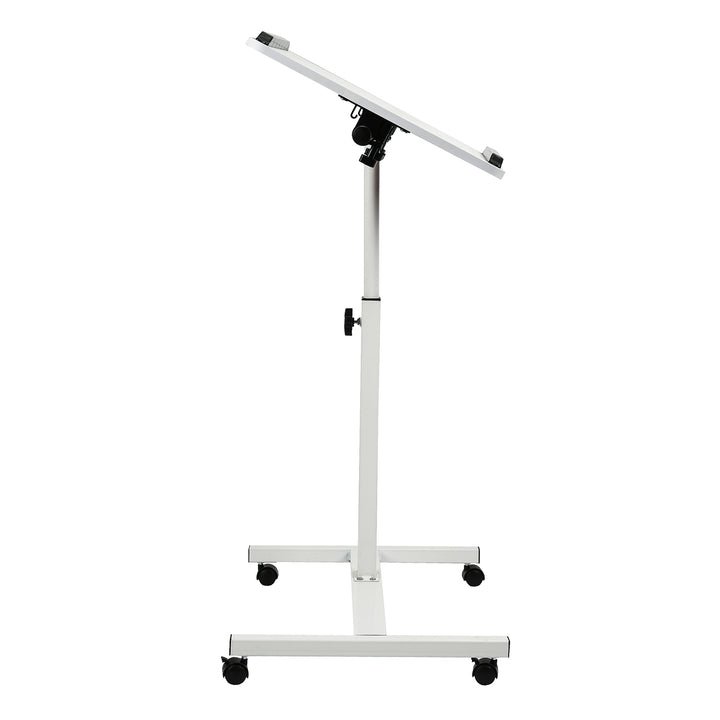 Supporto mobile per scrivania/laptop Maclean, bianco, regolabile in altezza 59-89 cm, max. 30 kg , MC-121 W