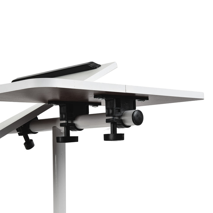 Supporto mobile per scrivania/laptop Maclean, bianco, regolabile in altezza 59-89 cm, max. 30 kg , MC-121 W