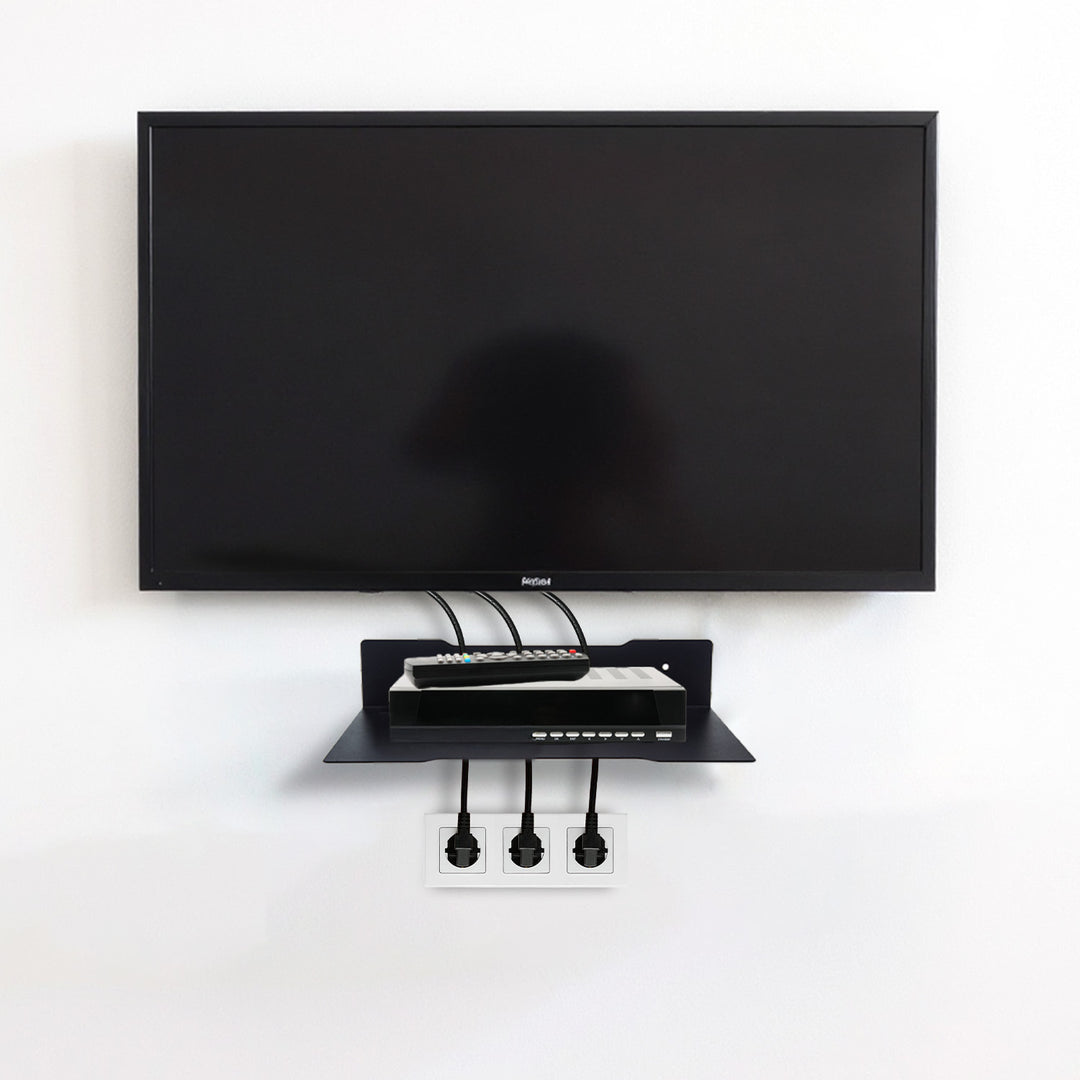 Mensola a parete per decoder Maclean, singola, max. 5 kg, acciaio, MC-122