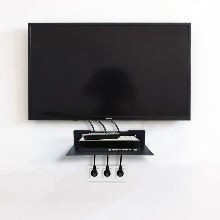 Mensola a parete per decoder Maclean, singola, max. 5 kg, acciaio, MC-122