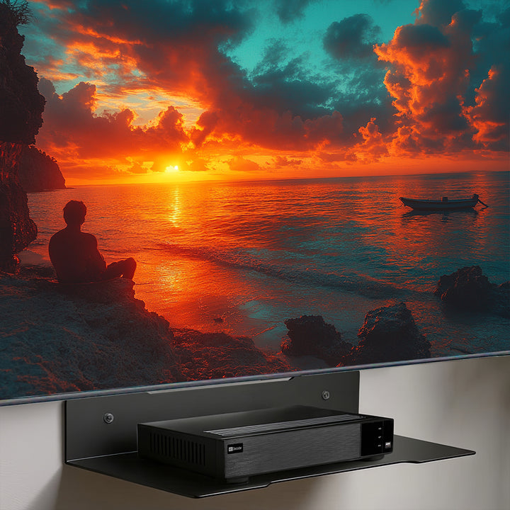 Mensola a parete per decoder Maclean, singola, max. 5 kg, acciaio, MC-122