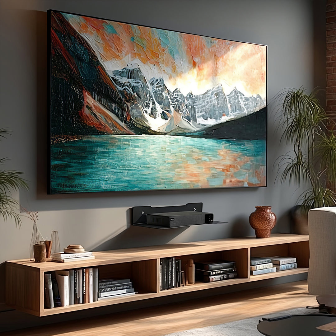 Mensola a parete per decoder Maclean, singola, max. 5 kg, acciaio, MC-122