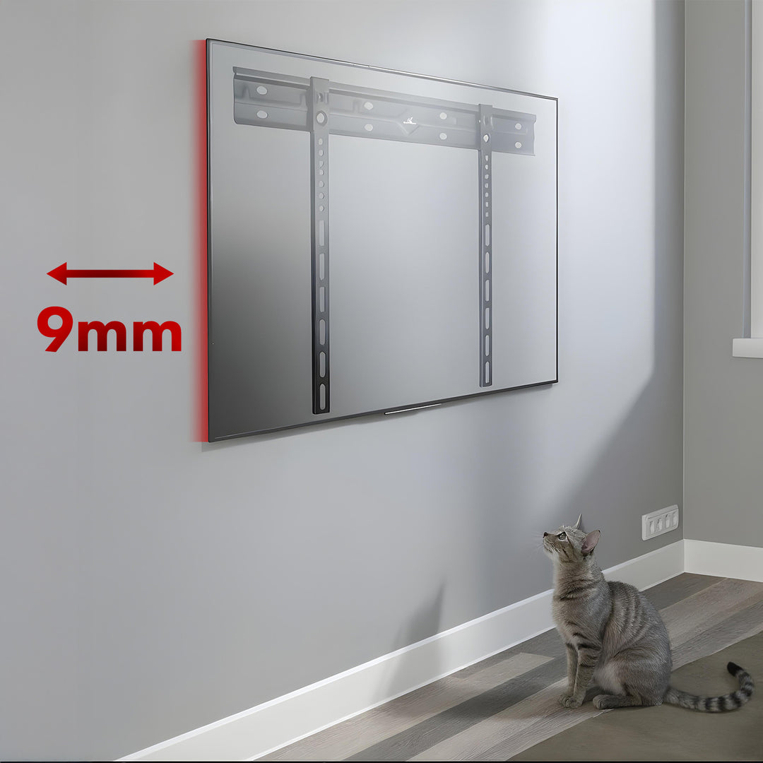 Supporto a parete ultrapiatto Maclean per TV, 40-85", max VESA 600x400, carico fino a 80 kg, MC-123