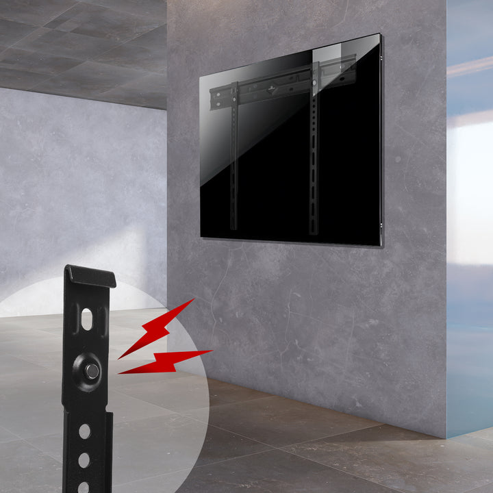 Supporto a parete ultrapiatto Maclean per TV, 40-85", max VESA 600x400, carico fino a 80 kg, MC-123
