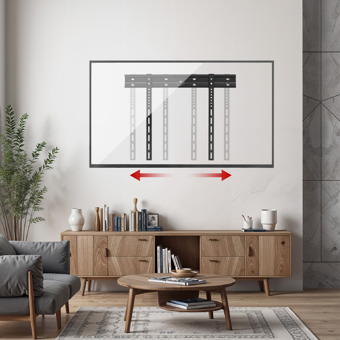 Supporto a parete ultrapiatto Maclean per TV, 40-85", max VESA 600x400, carico fino a 80 kg, MC-123