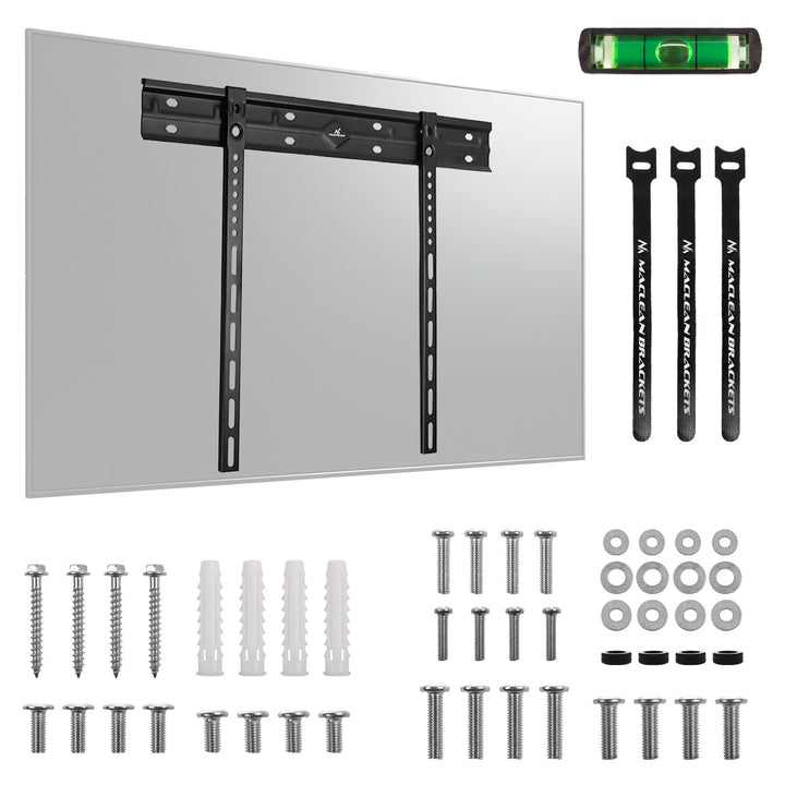 Supporto a parete ultrapiatto Maclean per TV, 40-85", max VESA 600x400, carico fino a 80 kg, MC-123