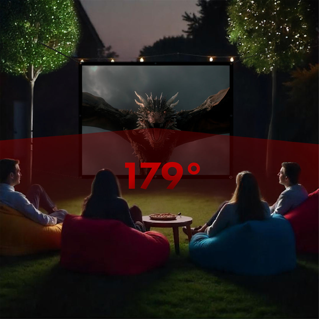 Schermo di proiezione Maclean, 86", 175x131 cm, cornice 4:3 da 25 mm, ganci di tensione, MC-166