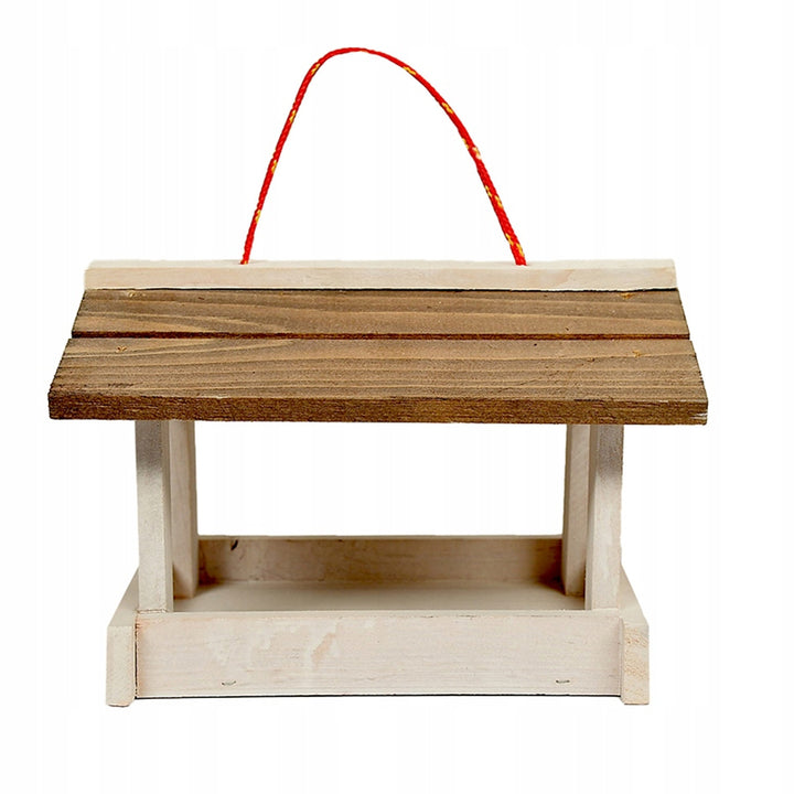 Mangiatoia per uccelli Woodok, in legno, appesa, impregnata