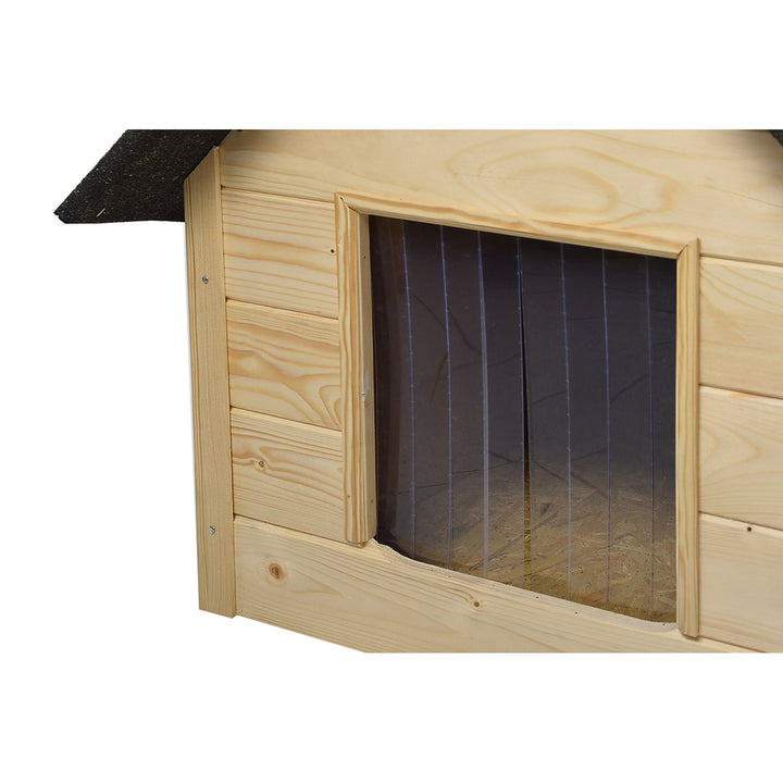 Cuccia per cani Woodok, isolata, in legno, grande XL, da assemblare e verniciare
