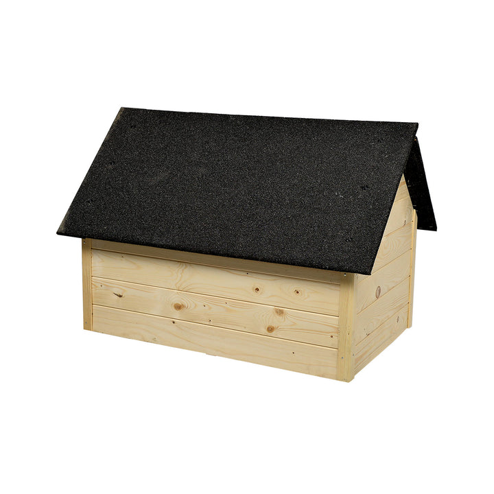 Cuccia per cani Woodok, isolata, in legno, grande XL, da assemblare e verniciare