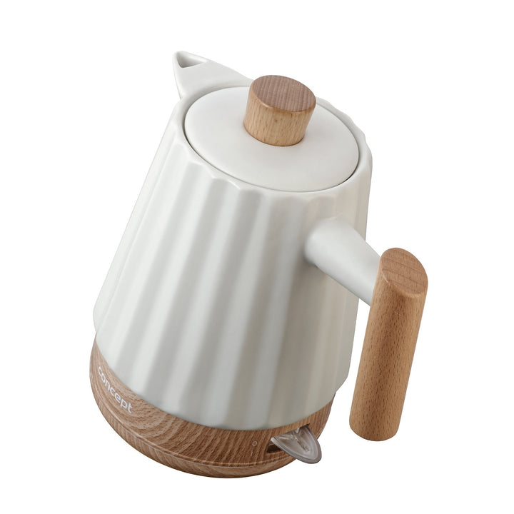 Bollitore elettrico Concept, ceramica, 1500W, 1,5L, bianco, RK0090