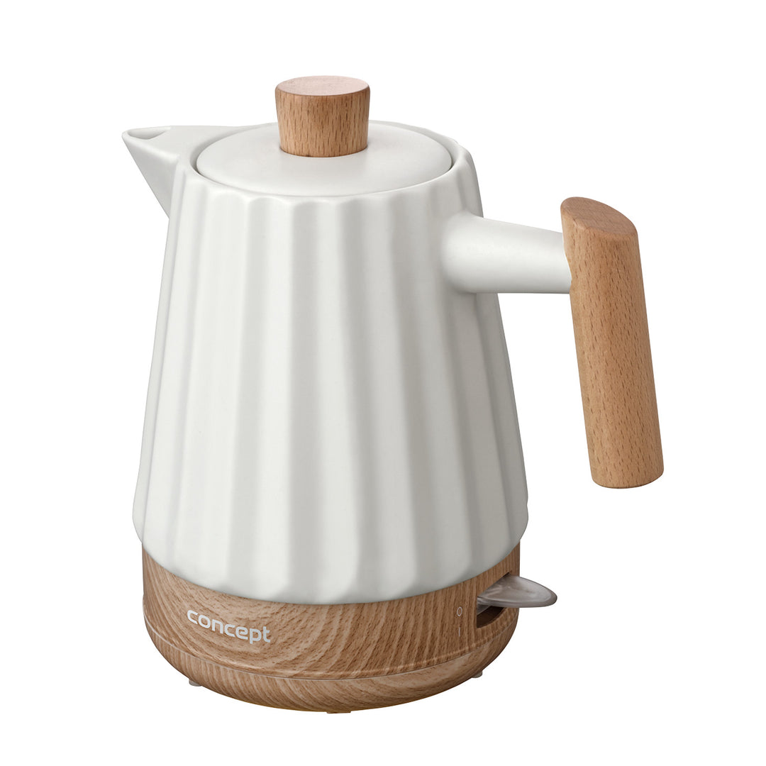 Bollitore elettrico Concept, ceramica, 1500W, 1,5L, bianco, RK0090