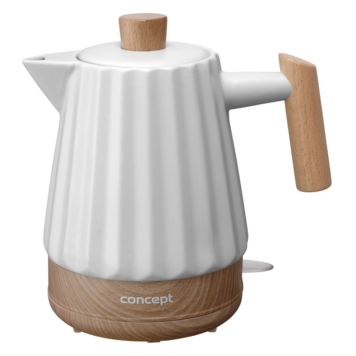 Bollitore elettrico Concept, ceramica, 1500W, 1,5L, bianco, RK0090