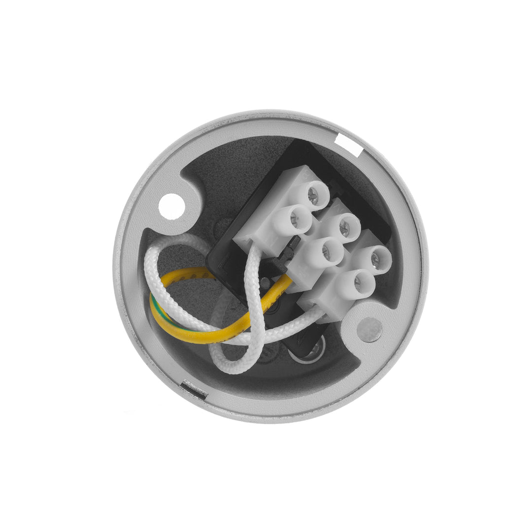 Apparecchio/tubo Maclean, spot, rotondo, alluminio, GU10, 55x130mm, bianco, MCE360 W+LED lampadina GU10 7W Maclean Energy MCE437 WW bianco caldo 3000K, 220-240V~, 50/60Hz, 490 lumen