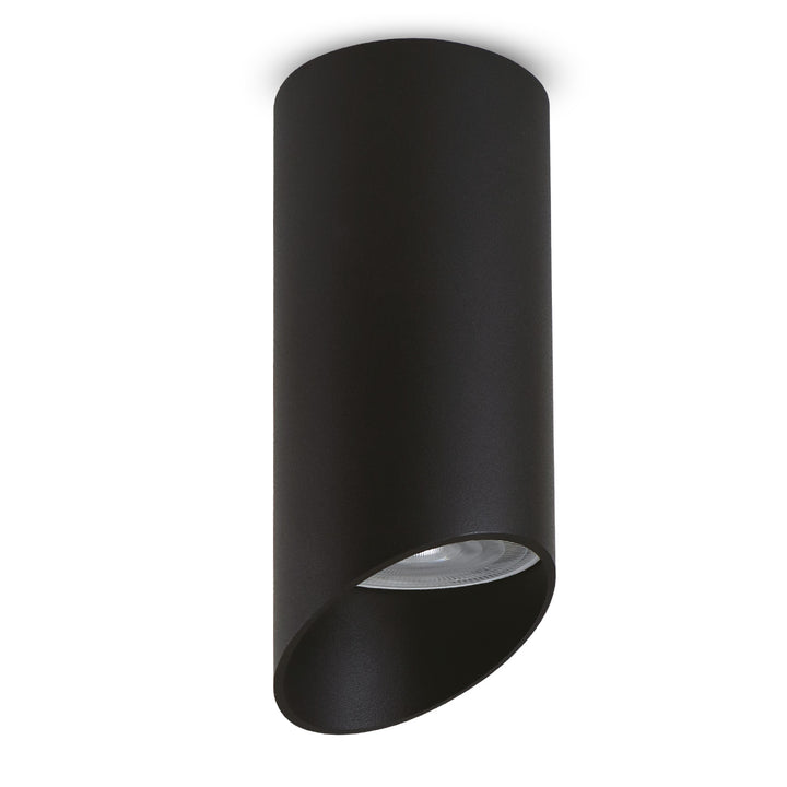 Maclean apparecchio a plafone/tubo, spot, rotondo, alluminio, GU10, 55x130mm, nero, MCE360 B+Lampada LED GU10 7W Maclean Energy MCE437 NW bianco neutro 4000K, 220-240V~, 50/60Hz, 490lm