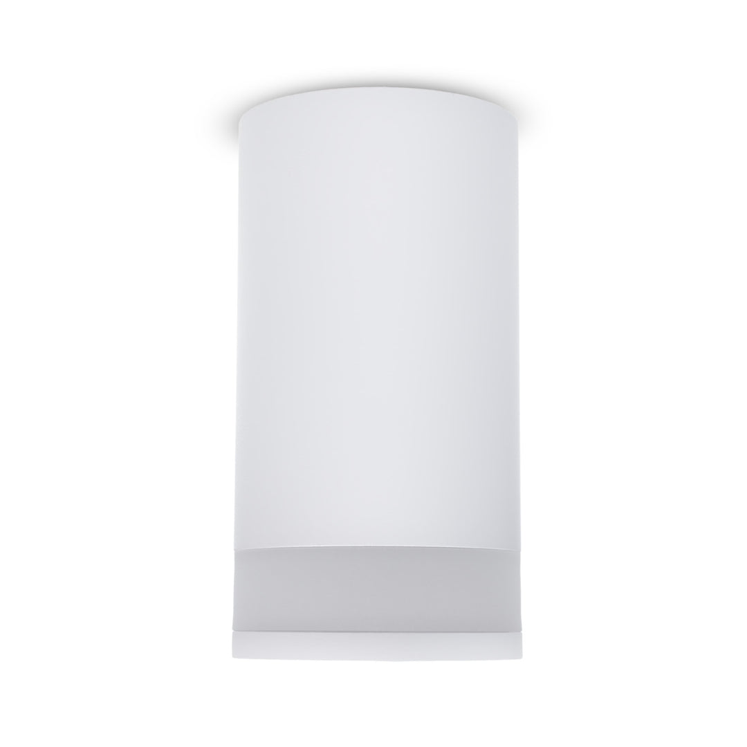 Maclean apparecchio/tubo per montaggio a superficie, spot, rotondo, alluminio, GU10, 55x130mm, bianco, MCE361 W+LED lampadina GU10 7W Maclean Energy MCE437 WW bianco caldo 3000K, 220-240V~, 50/60Hz, 490 lumen