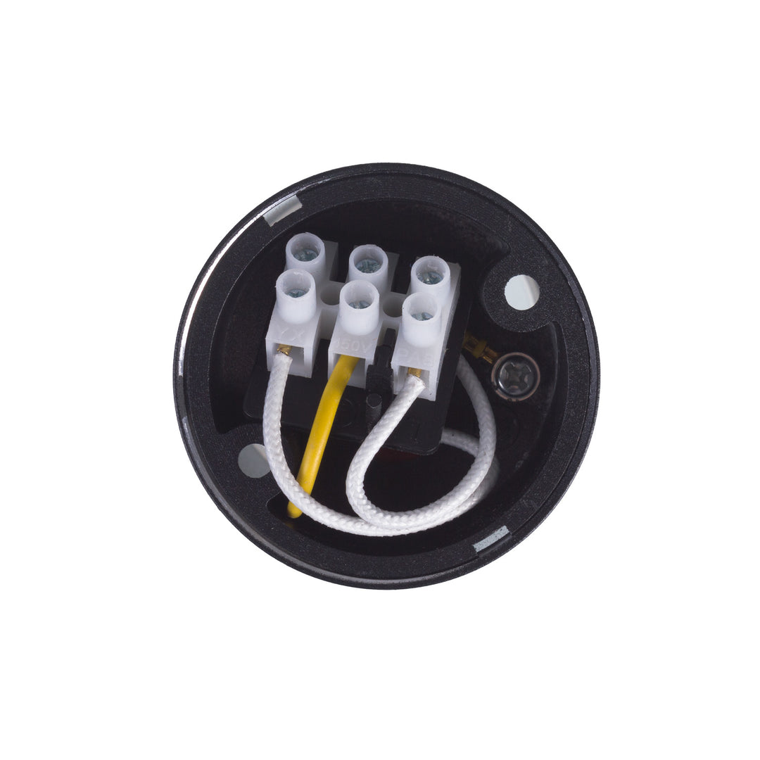 Maclean apparecchio a plafone/tubo, spot, rotondo, alluminio, GU10, 55x130mm, nero, MCE361 B + lampadina LED GU10 7W Maclean Energy MCE437 WW bianco caldo 3000K, 220-240V~, 50/60Hz, 490 lm