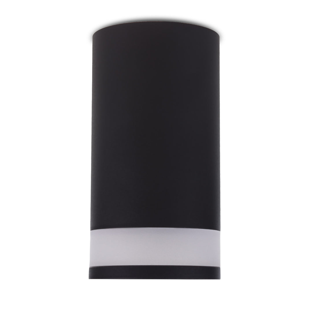 Maclean apparecchio/tubo a plafone, spot, rotondo, alluminio, GU10, 55x130mm, colore nero, MCE361 B 3 pezzi + lampadina LED GU10 7W Maclean Energy MCE437 WW bianco caldo 3000K, 220-240V~, 50/60Hz, 490lm, 3 pezzi