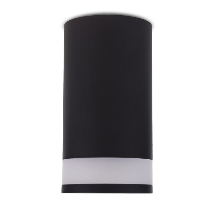 Maclean apparecchio/tubo a plafone, spot, rotondo, alluminio, GU10, 55x130mm, colore nero, MCE361 B 3 pezzi + lampadina LED GU10 7W Maclean Energy MCE437 WW bianco caldo 3000K, 220-240V~, 50/60Hz, 490lm, 3 pezzi