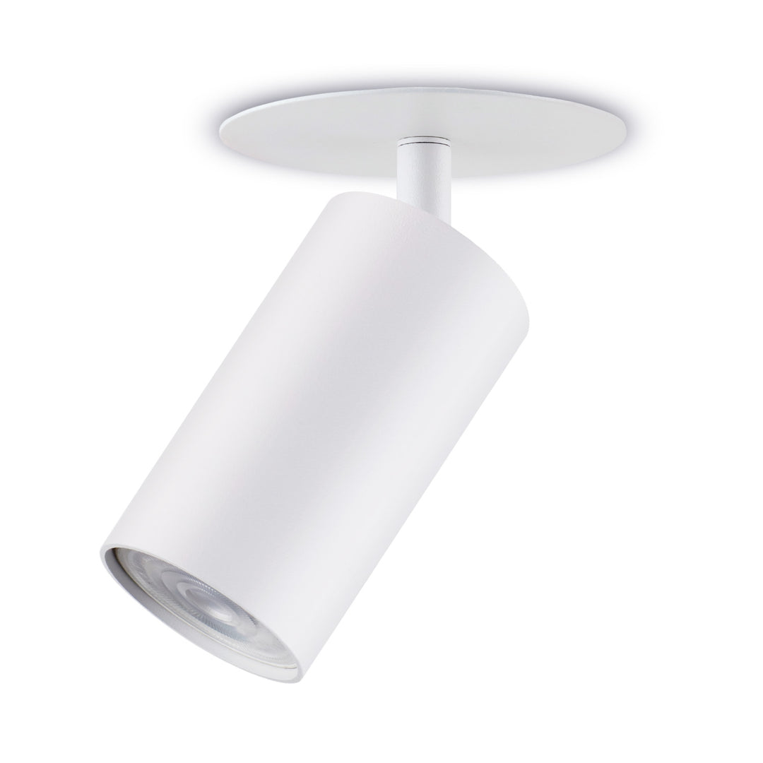 Maclean apparecchio da incasso/tubo, spot, rotondo, alluminio, GU10, 55x130mm, bianco, MCE364 W 3pz+ Lampadina LED GU10 7W Maclean Energy MCE437 WW bianco caldo 3000K, 220-240V~, 50/60Hz 3pz