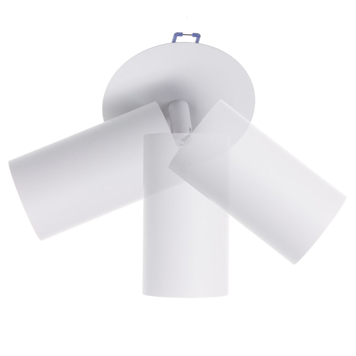 Maclean apparecchio da incasso/tubo, spot, rotondo, alluminio, GU10, 55x130mm, bianco, MCE364 W 3pz+ Lampadina LED GU10 7W Maclean Energy MCE437 WW bianco caldo 3000K, 220-240V~, 50/60Hz 3pz