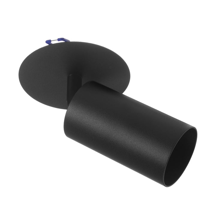 Maclean apparecchio da incasso/tubo, spot, rotondo, alluminio, GU10, 55x130mm, nero, MCE364 B+LED lampadina GU10 7W Maclean Energy MCE437 WW bianco caldo 3000K, 220-240V~, 50/60Hz, 490lm