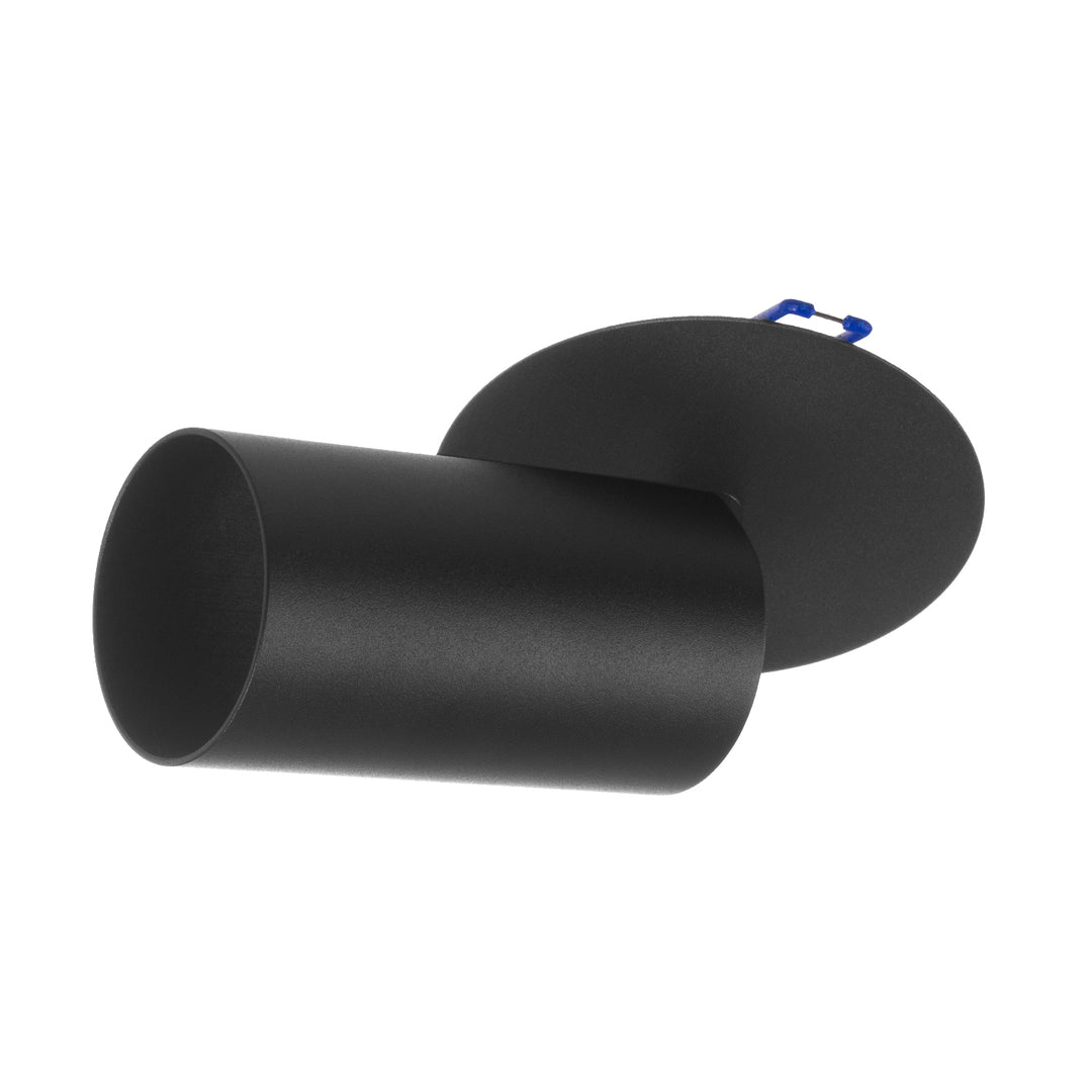 Maclean apparecchio da incasso/tubo, spot, rotondo, alluminio, GU10, 55x130mm, nero, MCE364 B+LED lampadina GU10 7W Maclean Energy MCE437 WW bianco caldo 3000K, 220-240V~, 50/60Hz, 490lm