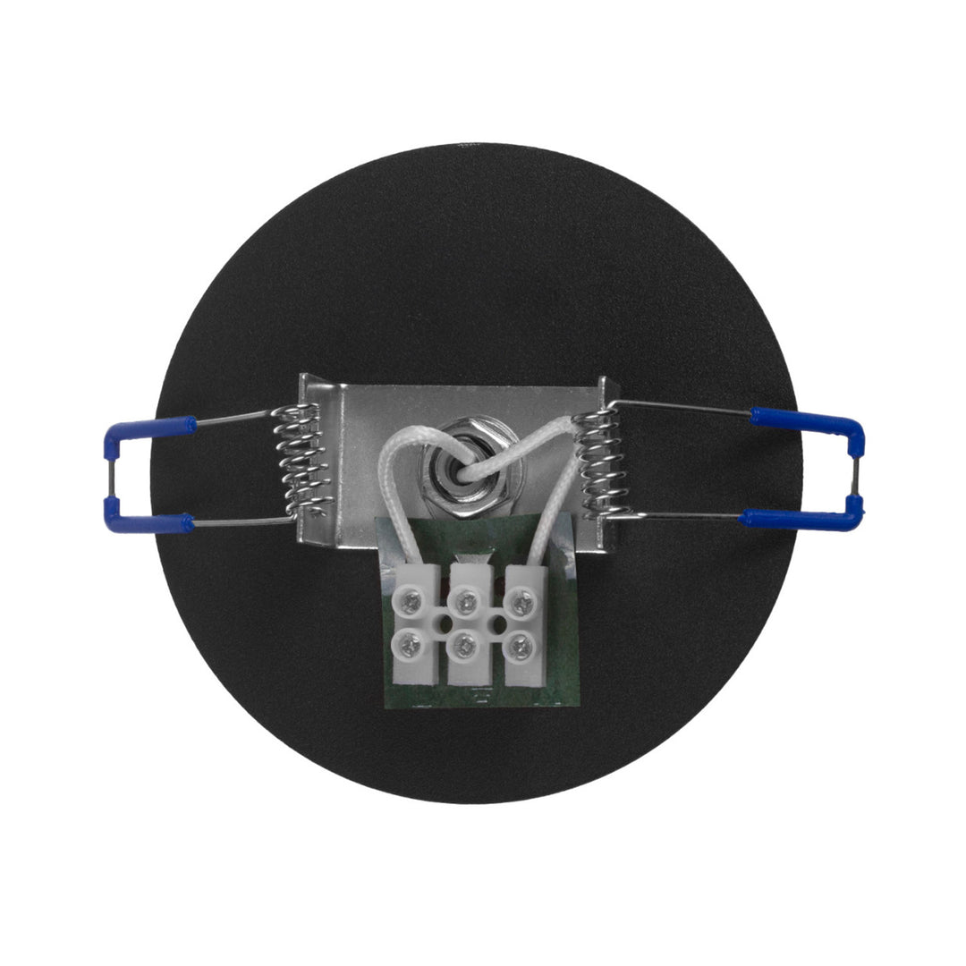 Maclean apparecchio da incasso/tubo, spot, rotondo, alluminio, GU10, 55x130mm, nero, MCE364 B+LED lampadina GU10 7W Maclean Energy MCE437 WW bianco caldo 3000K, 220-240V~, 50/60Hz, 490lm