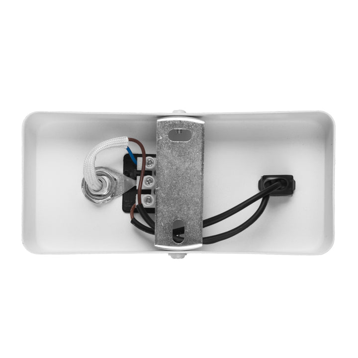 Lampada da parete/apparecchio Maclean, spot, rotondo, GU10, con interruttore 55x90mm, bianco, MCE369 W+LED lampadina GU10 7W Maclean Energy MCE437 WW bianco caldo 3000K, 220-240V~, 50/60Hz, 490lm