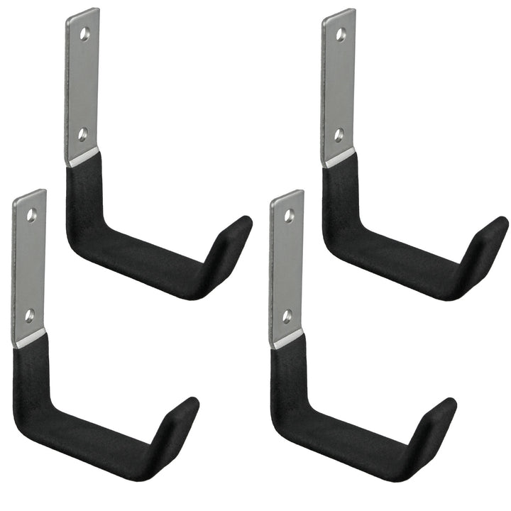 Montaggio a parete Maclean, per pneumatici, ruote, scale, biciclette, acciaio, carico massimo 15 kg, MC-435 4 pezzi