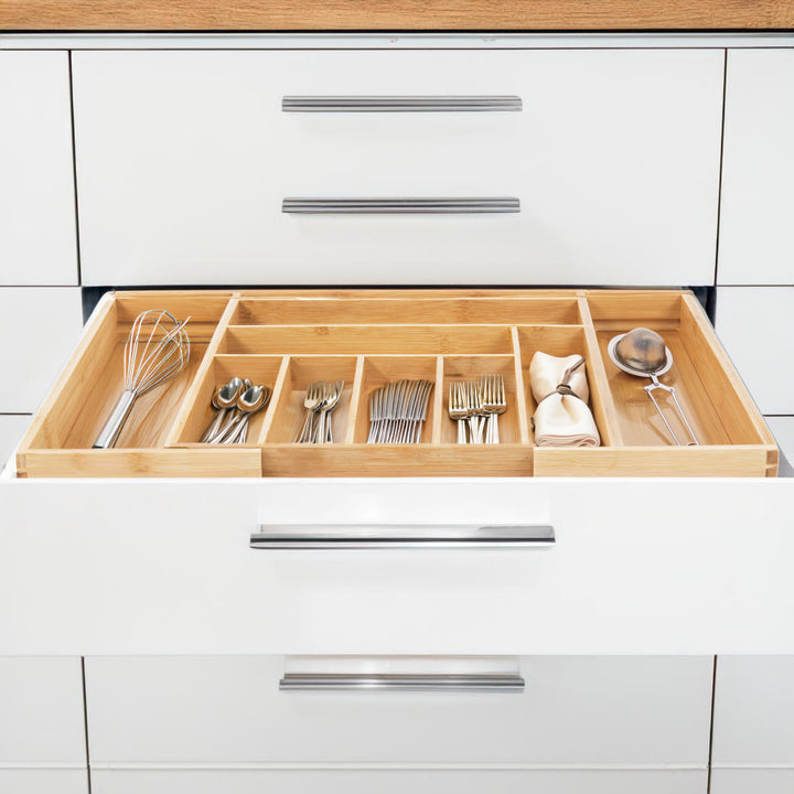Organizzatore di posate in bambù estensibile GreenBlue, 325-500x430x45mm, GB379, 2 pezzi