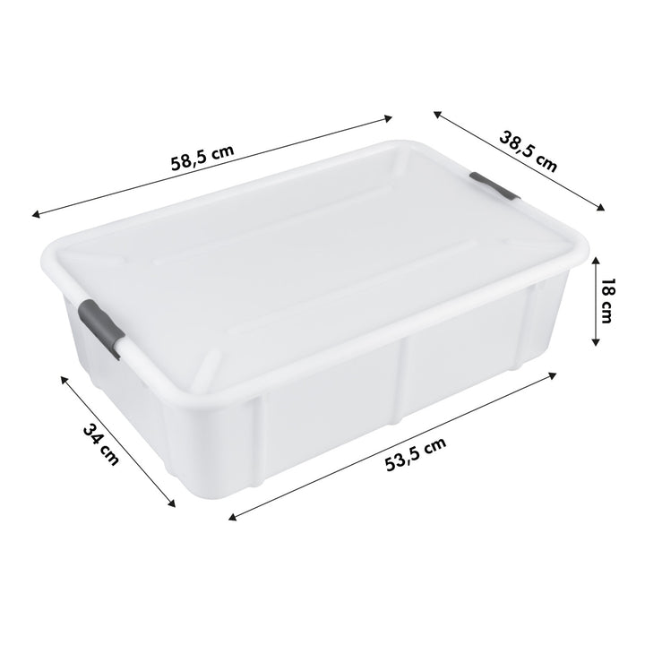 Contenitore BranQ Velur 29L con coperchio e ruote